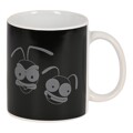 Caneca El Hormiguero Branco Cerâmica Preto (350 Ml)