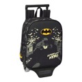 Mochila Escolar com Rodas Batman Hero Preto (22 X 28 X 10 cm)