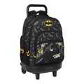 Mochila Escolar com Rodas Batman Hero Preto (33 X 45 X 22 cm)