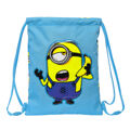 Saco Mochila com Cordas Minions Minionstatic Azul (26 X 34 X 1 cm)