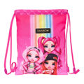 Mochila Saco Infantil Rainbow High Fúcsia (26 X 34 X 1 cm)