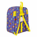 Mochila Escolar Superthings Guardians Of Kazoom Roxo Amarelo (22 X 27 X 10 cm)