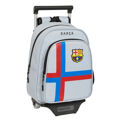 Mochila Escolar com Rodas F.c. Barcelona Cinzento (27 X 33 X 10 cm)