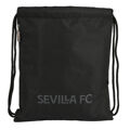 Saco Mochila com Cordas Sevilla Fútbol Club Teen Preto (35 X 40 X 1 cm)