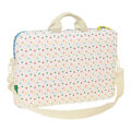 Mala para Portátil Benetton Topitos Branco (40 X 27 X 4 cm)