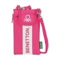 Porta-moedas Benetton Raspberry Capa para Telemóvel Fúcsia