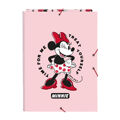 Pasta Classificadora Minnie Mouse Me Time Cor de Rosa A4