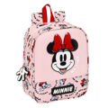 Mochila Infantil Minnie Mouse Me Time Cor de Rosa (22 X 27 X 10 cm)