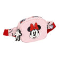 Bolsa de Cintura Minnie Mouse Me Time 14 X 11 X 4 cm Cor de Rosa