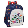 Mochila Escolar Mickey Mouse Clubhouse Only One Azul Marinho (32 X 38 X 12 cm)