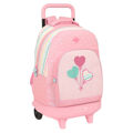 Mochila Escolar com Rodas BlackFit8 Globitos 33 X 45 X 22 cm Cor de Rosa