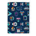 Caderno de Argolas Buzz Lightyear Azul Marinho A4