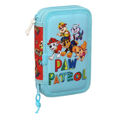 Estojo Escolar com Acessórios The Paw Patrol Funday Vermelho Azul Claro (12.5 X 19.5 X 4 cm) (28 Pcs)