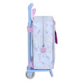 Mochila Escolar com Rodas Frozen Believe Lilás 22 X 27 X 10 cm