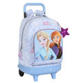 Mochila Escolar com Rodas Frozen Believe 33 X 45 X 22 cm Lilás