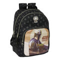 Mochila Escolar The Mandalorian This Is The Way Preto 32 X 42 X 15 cm