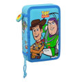 Estojo Escolar com Acessórios Toy Story Ready To Play Azul Claro (12.5 X 19.5 X 4 cm) (28 Pcs)