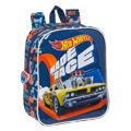 Mochila Infantil Hot Wheels Speed Club Laranja Azul Marinho (22 X 27 X 10 cm)