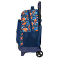 Mochila Escolar com Rodas Hot Wheels Speed Club Laranja (33 X 45 X 22 cm)