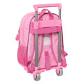 Mochila Escolar com Rodas Barbie Girl Cor de Rosa (26 X 34 X 11 cm)