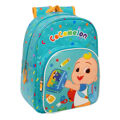 Mochila Infantil Cocomelon Back To Class Azul Claro (26 X 34 X 11 cm)