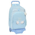 Mochila Escolar com Rodas Glow Lab Cisnes Azul 30 X 46 X 14 cm