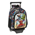 Mochila Escolar com Rodas The Avengers Forever Multicolor 27 X 33 X 10 cm