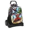 Mochila Escolar com Rodas The Avengers Forever Multicolor 32 X 44 X 16 cm