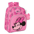 Mochila Escolar Minnie Mouse Loving Cor de Rosa 28 X 34 X 10 cm