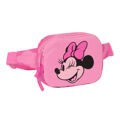 Bolsa de Cintura Minnie Mouse Loving Cor de Rosa 14 X 11 X 4 cm