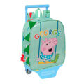 Mochila Escolar com Rodas Peppa Pig Verde 22 X 27 X 10 cm