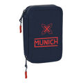 Estojo Duplo Munich Flash 12.5 X 19.5 X 4 cm Azul Marinho (28 Pcs)