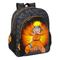 Mochila Escolar Naruto 32 X 38 X 12 cm Preto Laranja