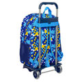 Mochila Escolar com Rodas Sonic Speed Azul 33 X 42 X 14 cm