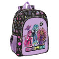 Mochila Escolar Monster High Creep Preto 33 X 42 X 14 cm