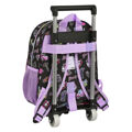 Mochila Escolar com Rodas Monster High Creep Preto 28 X 34 X 10 cm