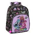 Mochila Escolar Monster High Creep Preto 28 X 34 X 10 cm