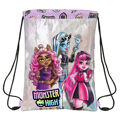 Saco Mochila com Cordas Monster High Best Boos Lilás