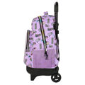 Mochila Escolar com Rodas Monster High Best Boos Lilás 33 X 45 X 22 cm