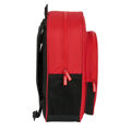 Mochila Escolar Sevilla Fútbol Club Preto Vermelho 32 X 38 X 12 cm