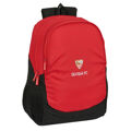 Mochila Escolar Sevilla Fútbol Club Preto Vermelho 32 X 44 X 16 cm