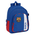 Mochila Escolar F.c. Barcelona Azul Grená 27 X 33 X 10 cm