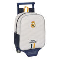 Mochila Escolar com Rodas Real Madrid C.f. Branco 22 X 27 X 10 cm