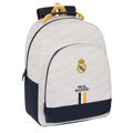 Mochila Escolar Real Madrid C.f. Branco 32 X 42 X 15 cm