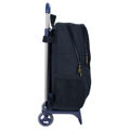 Mochila Escolar com Rodas Real Madrid C.f. Azul Marinho 32 X 44 X 16 cm