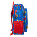 Mochila Escolar Cars Race Ready Azul 32 X 38 X 12 cm