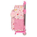 Mochila Escolar com Rodas Princesses Disney Summer Adventures Cor de Rosa 26 X 34 X 11 cm