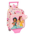 Mochila Escolar com Rodas Princesses Disney Summer Adventures Cor de Rosa 22 X 27 X 10 cm