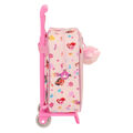 Mochila Escolar com Rodas Princesses Disney Summer Adventures Cor de Rosa 22 X 27 X 10 cm