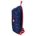 Mochila Spider-man Neon Mini Azul Marinho 22 X 39 X 10 cm